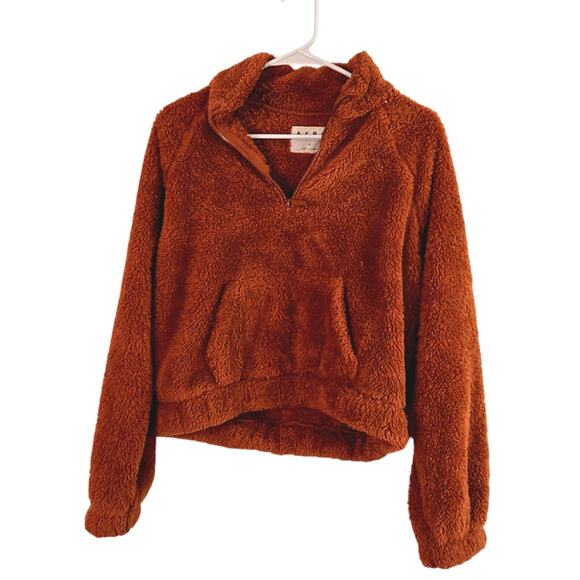 Sherpa Cinched Hooded Half-Zip Pullover - Picture 2 of 5